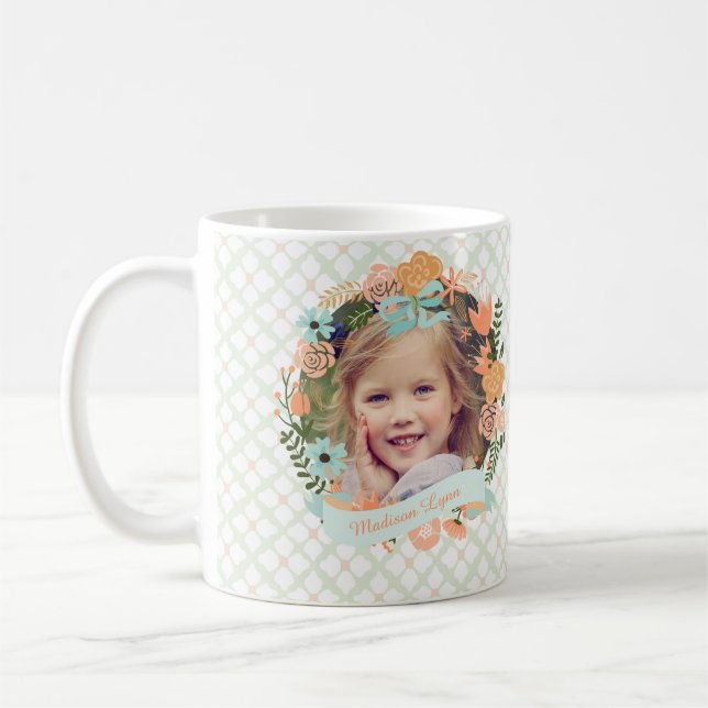 Mug Coutume florale Girly en bon état de photo de (Gauche)