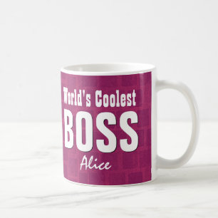 Mug Coutume fuchsia V21D de briques du PATRON le plus
