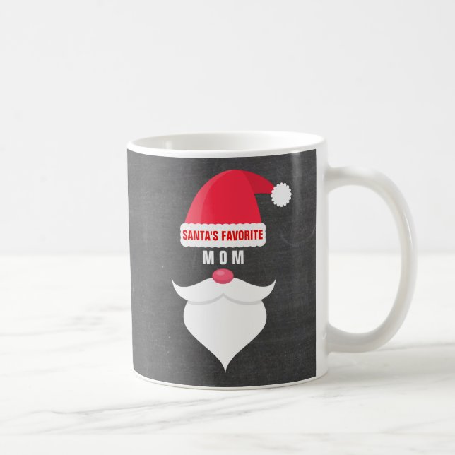 Mug Coutume préférée de la maman de Père Noël de Noël (Droite)