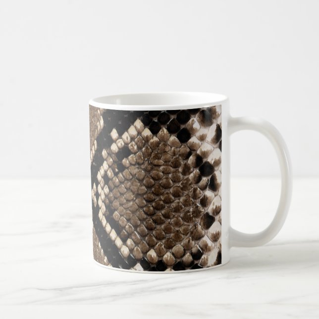 Mug Coutume unique de peau de serpent à sonnettes (Droite)