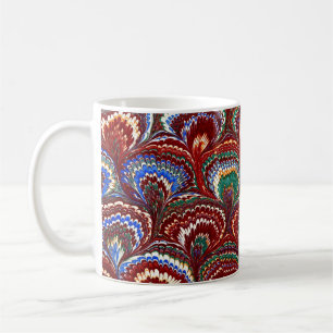Mug Couvercle en papier marbré victorien coloré