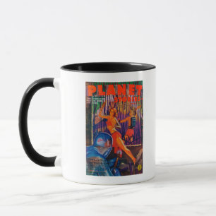 Mug Couverture de magazine d'histoires de planète 3