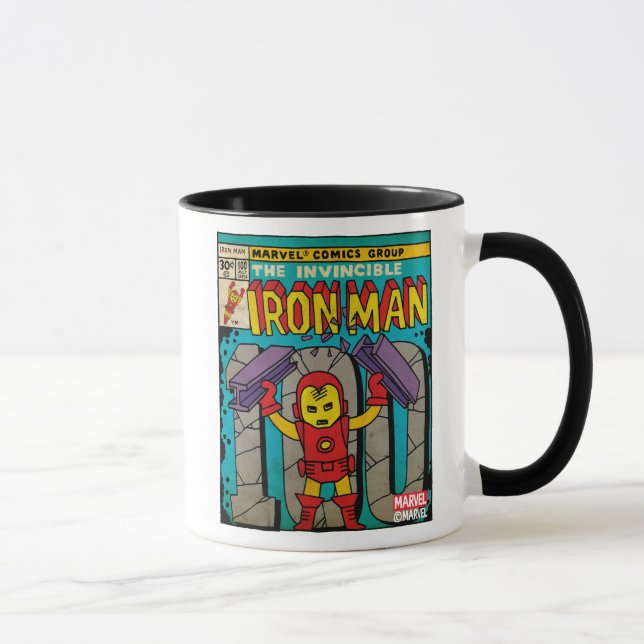 Mug Couverture humoristique de l'homme de la pop fer # (Droite)