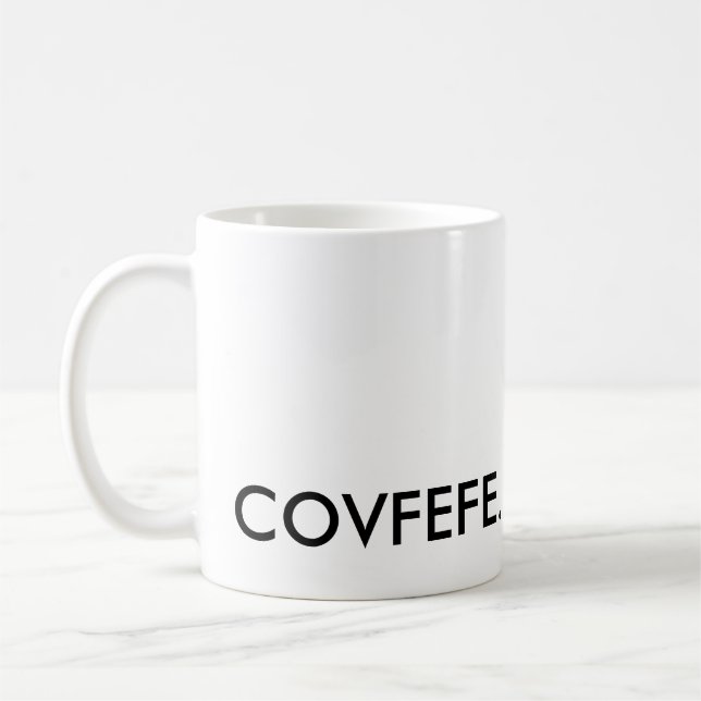 Mug Covfefe. (Gauche)