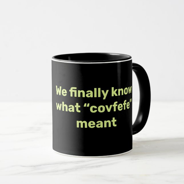 Mug Covfefe (icône coronavirus) (Devant droit)