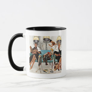 Mug Cowboy endormi dans le salon de beauté