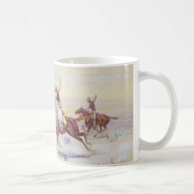 Mug Cowboys du Triangle Bar par CM Russell (Droite)