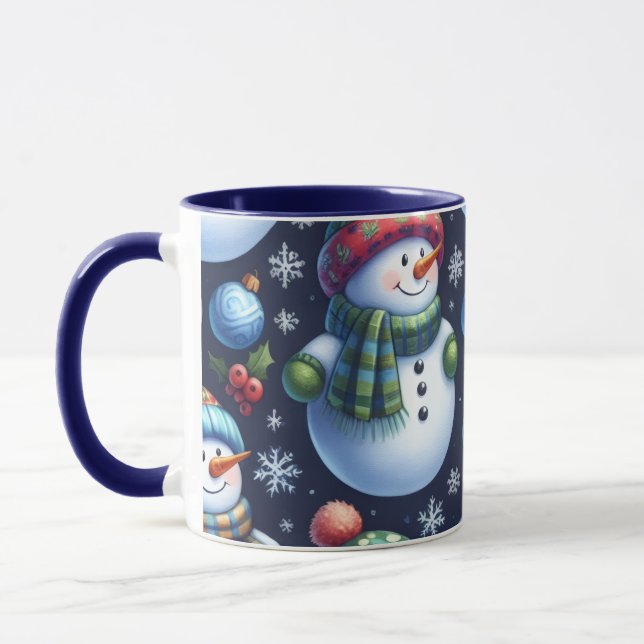 Mug Cozy Festive Snowman (Gauche)
