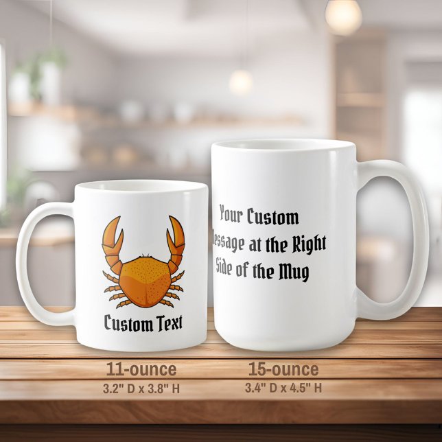 Mug Crab orange (Créateur téléchargé)