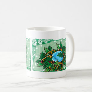 Mug Crabe du cancer floral à Holly