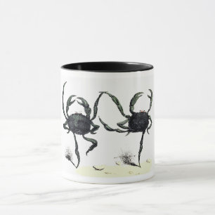 Mug Crabe tango danse mignonne crabe de plage d'été vi