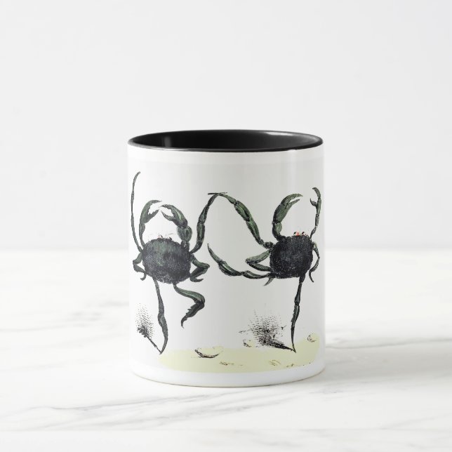 Mug Crabe tango danse mignonne crabe de plage d'été vi (Centre)