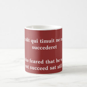 Mug Crainte de succès, citation de Horace