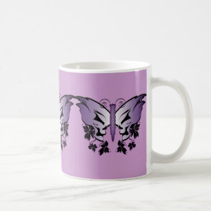 Mug Crâne à papillon pourpre