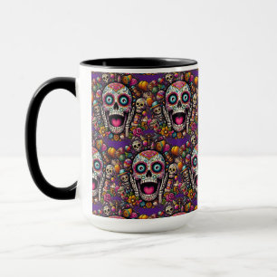 Mug Crâne à sucre Art - Crâne à bonbons Surprise