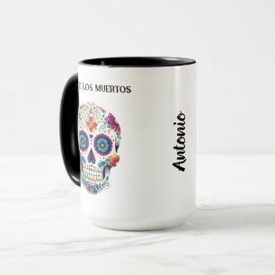 Mug Crâne à sucre coloré Dia de los Muertos