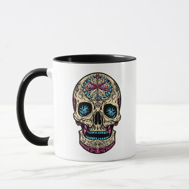 Mug Crâne à sucre Dia De Los Muertos (Gauche)