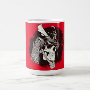 Mug Crâne avec casque de samouraï
