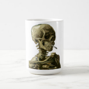 Mug Crâne avec cigarette par Van Gogh