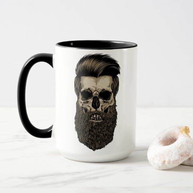 Mug Crâne Barbu (Avec donut)