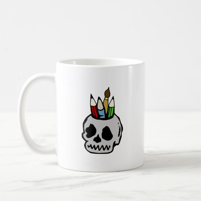 Mug Crâne d'art (Gauche)