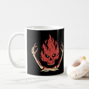 Mug Crâne en feu