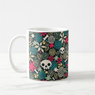 Mug Crâne en fleurs