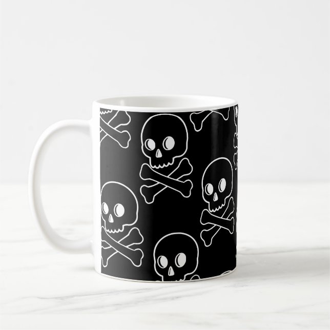 Mug Crâne et os croisés (Gauche)