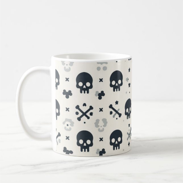 Mug Crâne et os croisés (Gauche)