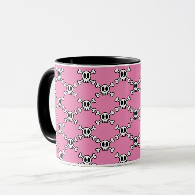 Mug Crâne et os croisés (Devant gauche)