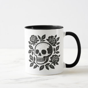 Mug Crâne et Rose