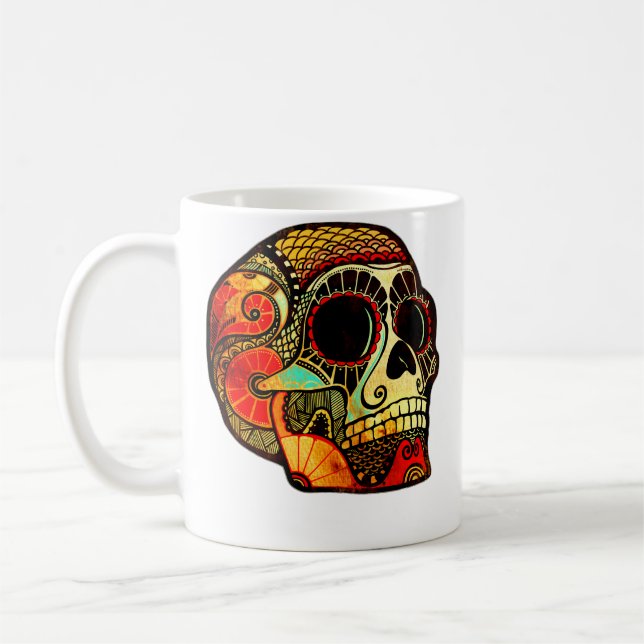 Mug Crâne Grunge (Gauche)