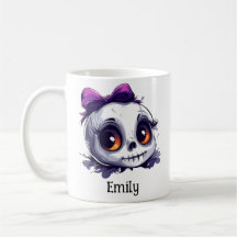 Crâne mignon personnalisé avec Halloween en Bow