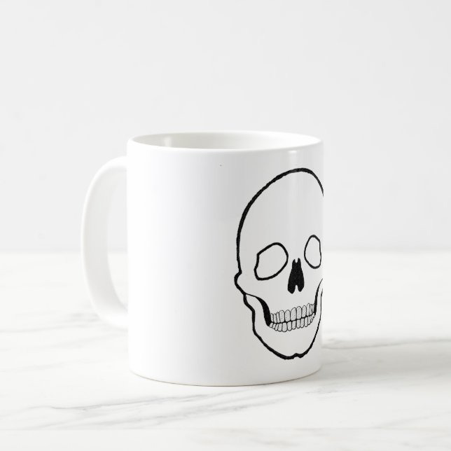 Mug Crâne noir (Devant gauche)