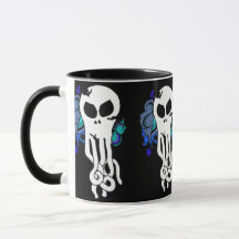 Crâne octo bleu