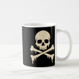 Mug Crâne qui dégouline Crossbones Horreur Pirate Sque