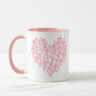 Mug crâne rose