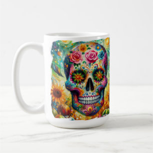 Mug Crâne sucre Dia De Los Muertos Jour des Morts