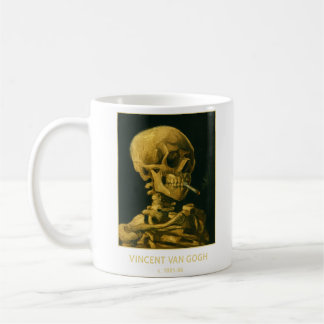 Mug Crâne Vintage Fumeur – Unique Inspiré de Van Gogh