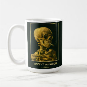 Mug Crâne Vintage Fumeur – Unique Inspiré de Van Gogh