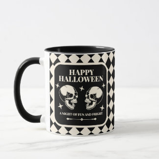 Mug Crânes Rieurs d'Halloween Amusement et Effroi