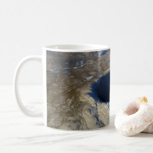 Mug Cratère aérienne Pingualuit, Québec, Canada.