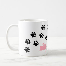 Mug Crazy Cat Lady Craziest Award Empreinte de patte D