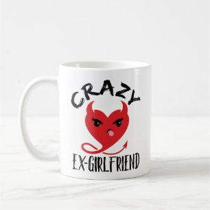 Mug Crazy Ex Girlfriend Drôle Diable Rouge Coeur