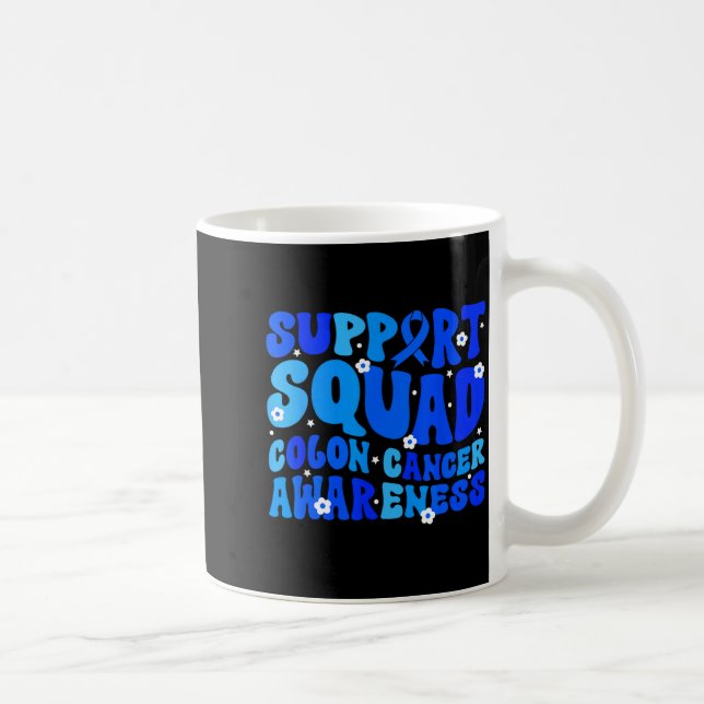 Mug Crc colon cancer awareness support squad blue (Droite)