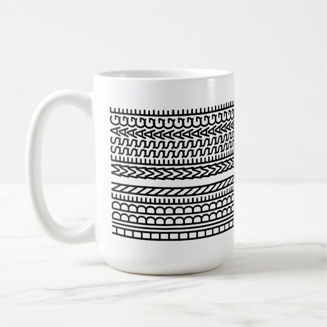 Mug Create Your Own Custom Short Hidden Message 099B C (Gauche)