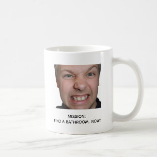 Mug Création de mème drôle de panique aux toilettes po