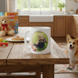 Mug Création facile de votre propre photo florale élég