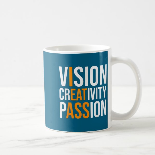 Mug Creativity On Shirt Sarcastic Funny Motivation  (Droite)