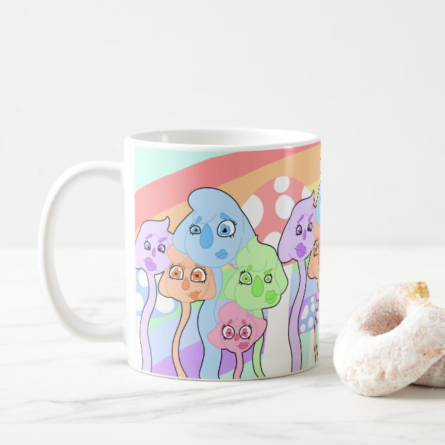 Mug Créatures colorées (Avec donut)